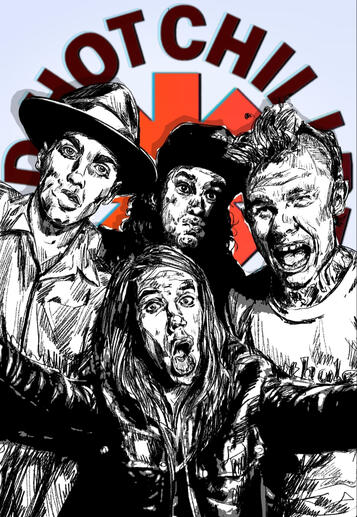 Commande d'un poster "Red Hot Chili Peppers"