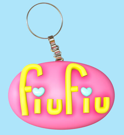 3D model logo Fiufiu key ring