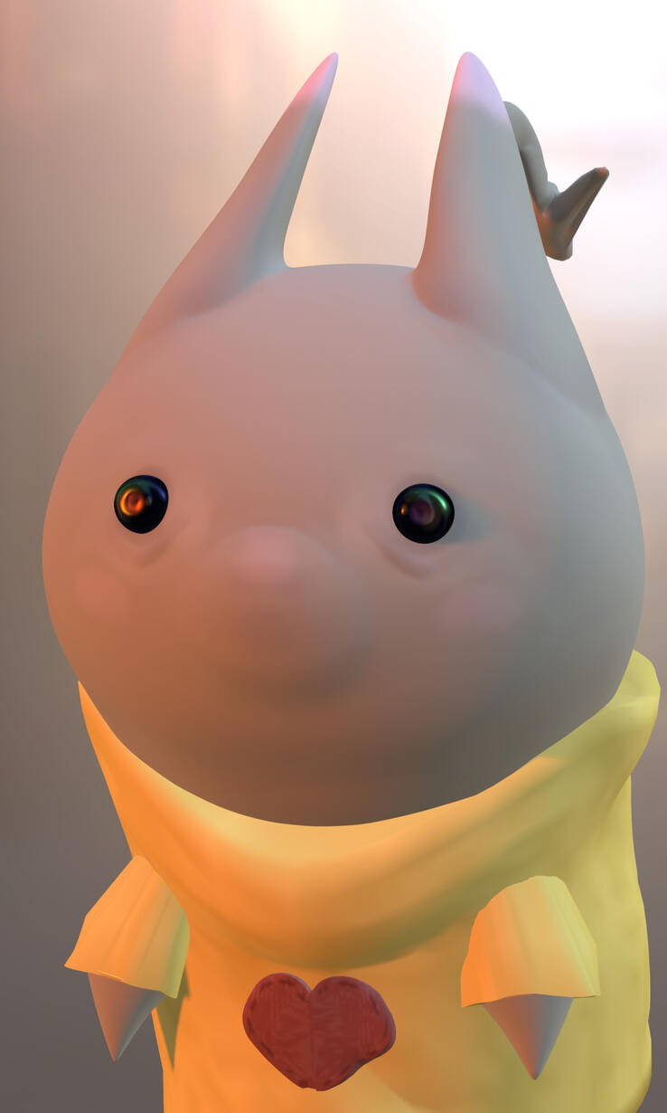 3D model Fiufiu front view