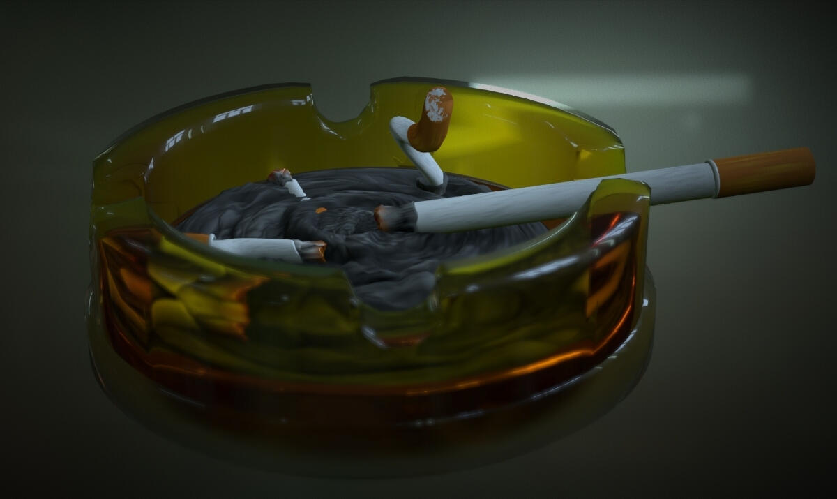 3D model of ashtray